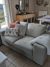 canapé 2 places en tissu gris