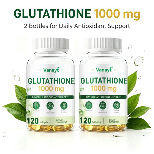 2bottles glutathione 1000mg - l-glutathione,