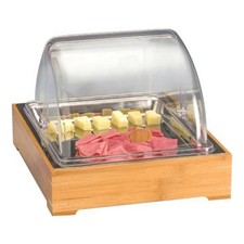 Vitrine Buffet Réfrigéré En Bois Avec Couvercle 30x36x35h Cm - Medri