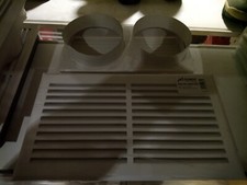 grilles  de décompression de hotte de cheminée  crème  35 /20cm avec buses d 150