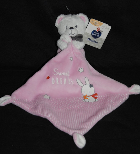 Peluche plat doudou ours - plat,