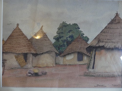 Aquarelle tableau orientaliste - aquarelle,
