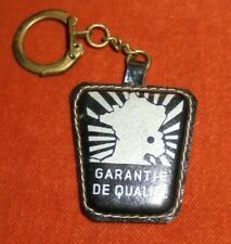 ALLARD LYON KEY RING BLACK / SILVER LEATHER Keychain Covers & Chairs - QUALITY