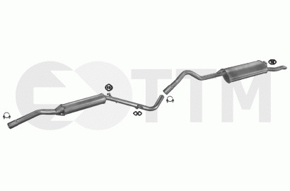 Ligne échappement - ligne, d'échappement