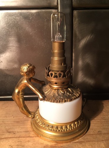 Pied lampe opaline sèvres - de,
