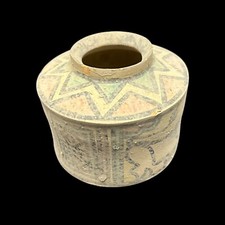 ANCIEN POT PEINT VACHE SAINTE