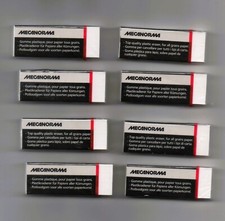 LOT de 8 GOMMES BLANCHES