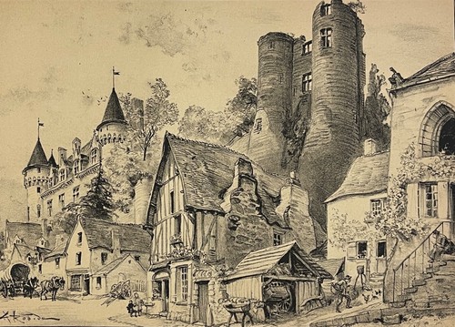 Montrésor ruines château - du,