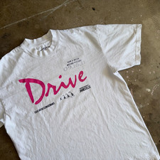 2011 VINTAGE STYLE DRIVE MOVIE T-SHIRT SZ L (RYAN GOSLING) CANNES FILM FESTIVAL