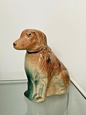 Antique CHIEN Earthenware Breaking Piggy Box - Collection - Afghan Greyhound? 