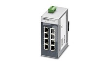 Switch Ethernet industriel 8 ports RJ45 10/100Mb/s autocross pour rail DI /T2FR