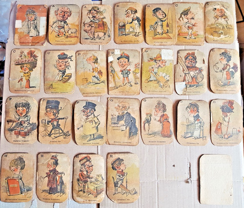 Tre ancien jeu carte 7 - tre, de
