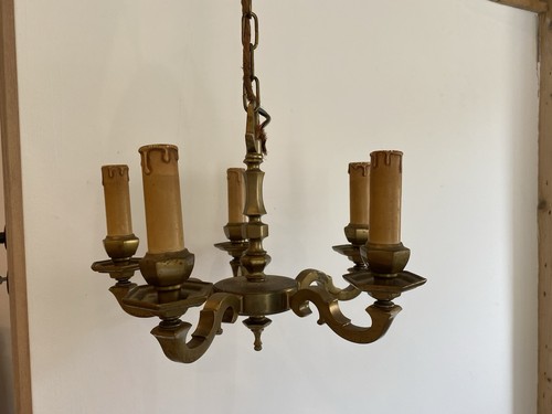 Lustre bronze massif - massif, avec