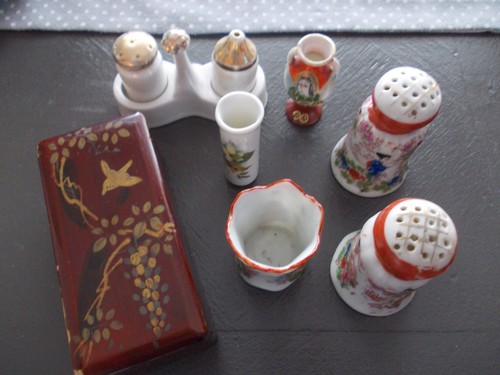 Lot asiatique deux salieres - :,