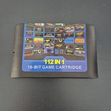 Cartouche de jeux pour Sega Megadrive 112 in 1 Vintage Retrogaming NEUF