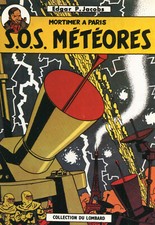 Black and MORTIMER S.O.S. Comic Book Cover Card Edgar P. Jacobs Meteors