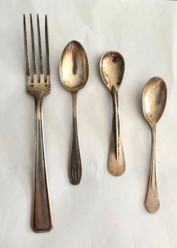 Lot couverts anciens - 4,