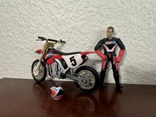 Road Champ MXS Mike Larocco #5 Dirt Bike Toy Honda Figure Motocross Moto MX Rare