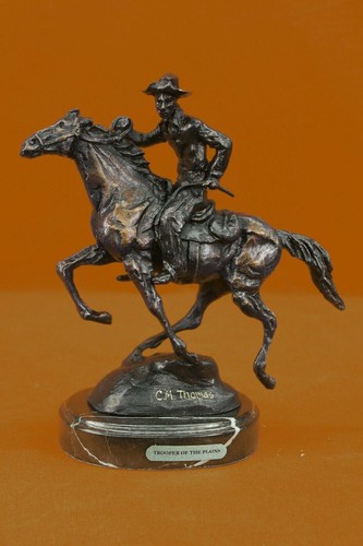Bronze sculpture western - bronze,