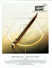 1986 Advertising 049 The Leonardo Ballpoint Pen by Mont Blanc l