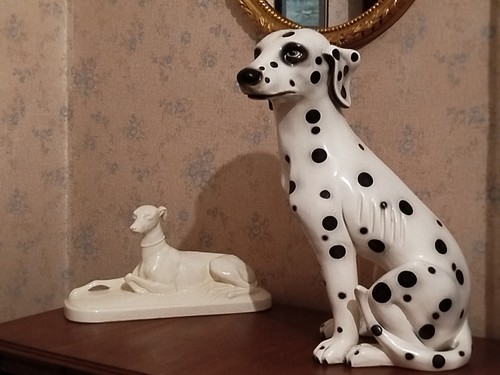 Statue chien dalmatien - statue,