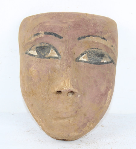 Masque tombal incurvé coloré
