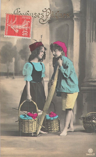 Paques petite fille - cp,