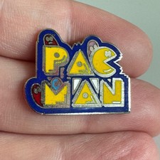 Vintage 1980s Pac Man Arcade Enamel Lapel Pin Pac-Man Video Game