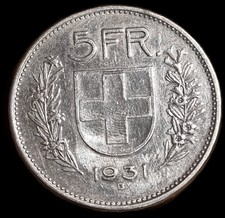 5 Franc Suisse 1931