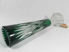 Vase VSL Belgique, Cristal, Russe-Vert 30 Cm