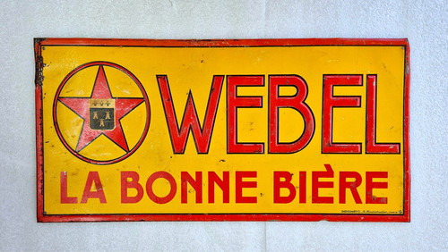 Tôle lithographiée bière - tôle,