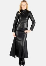 Robe Noire Slim Fit Élégante Pour Cocktail Avec Haut Et Jupe