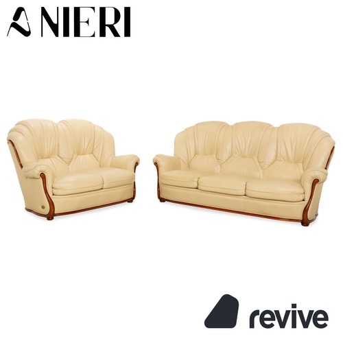 Nieri cuir bois canapé - nieri, 3