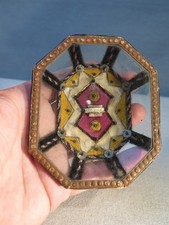 OLD CURIOUS RELIQUARY RELIC BASKET SHOWCASE UNDER GLASS TO DECIPHER
