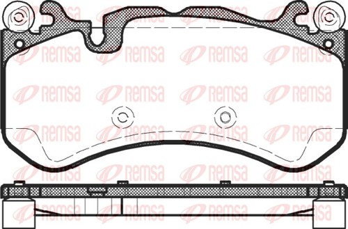 Remsa plaquettes frein - plaquettes, de