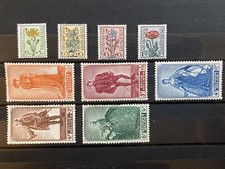 Lot de timbres belges neufs 814 à 822 année 1949