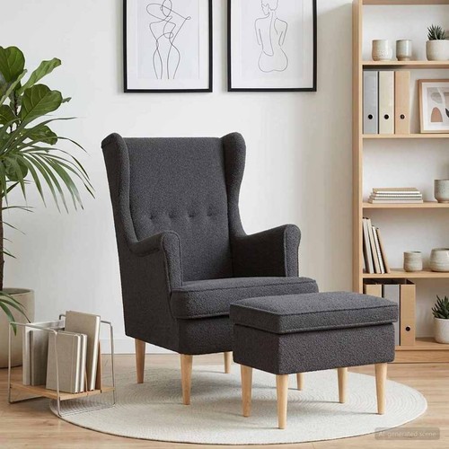Fauteuil avec pouf - 2, pc