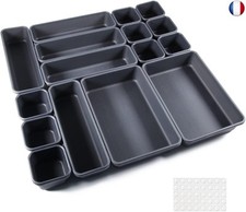 16 Pcs Organisateur Rangement Tiroir Cuisine Organiseur de Rangement Bureau