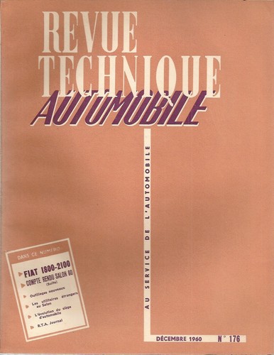 Revue technique automobile - technique,