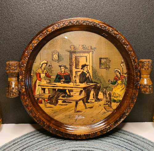 Tableau cadre rond ancien - cadre,