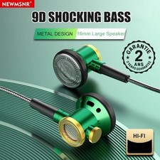 Casque Audio Ecouteurs Intra-Auriculaires 3.5 Microphone HiFi Métal Basses D08