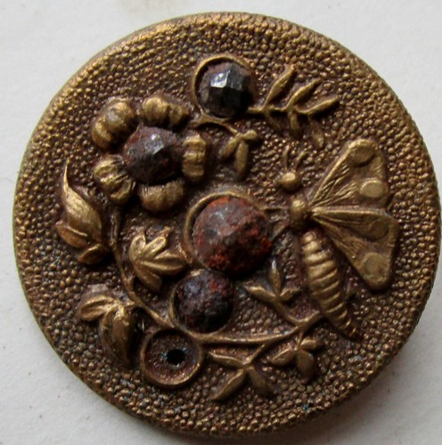 Bouton fantaisie plat - , en