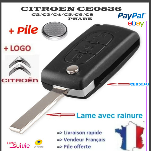 Coque cle plip citroën - plip,