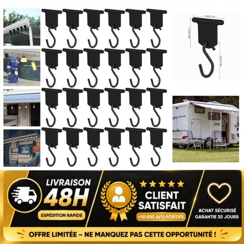 Crochets auvent camping car - camping,