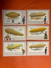 HERGE JACOBS CHROMOS TINTIN L AEROSTATION SERIE COMPLETE 1 COLLECTION B NEUF