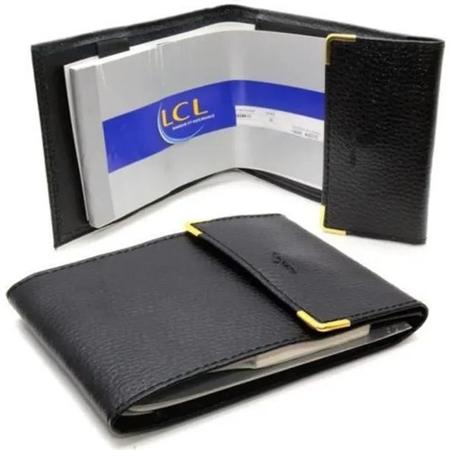 Porte chéquier simili cuir - -,