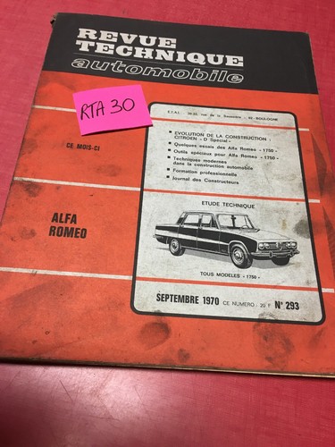 Revue technique automobile - revue,