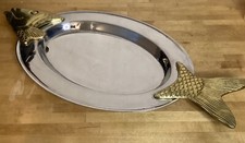 Grand Plat À Poisson Inox