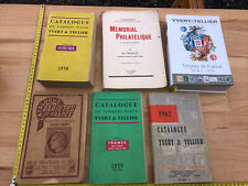 Catalogue Timbres Poste Yvert & Tellier Ancien Lot 5 Livres Gustative Bertrand