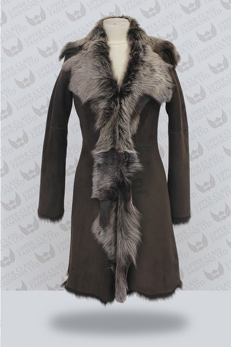 Manteau long cuir mouton - en,